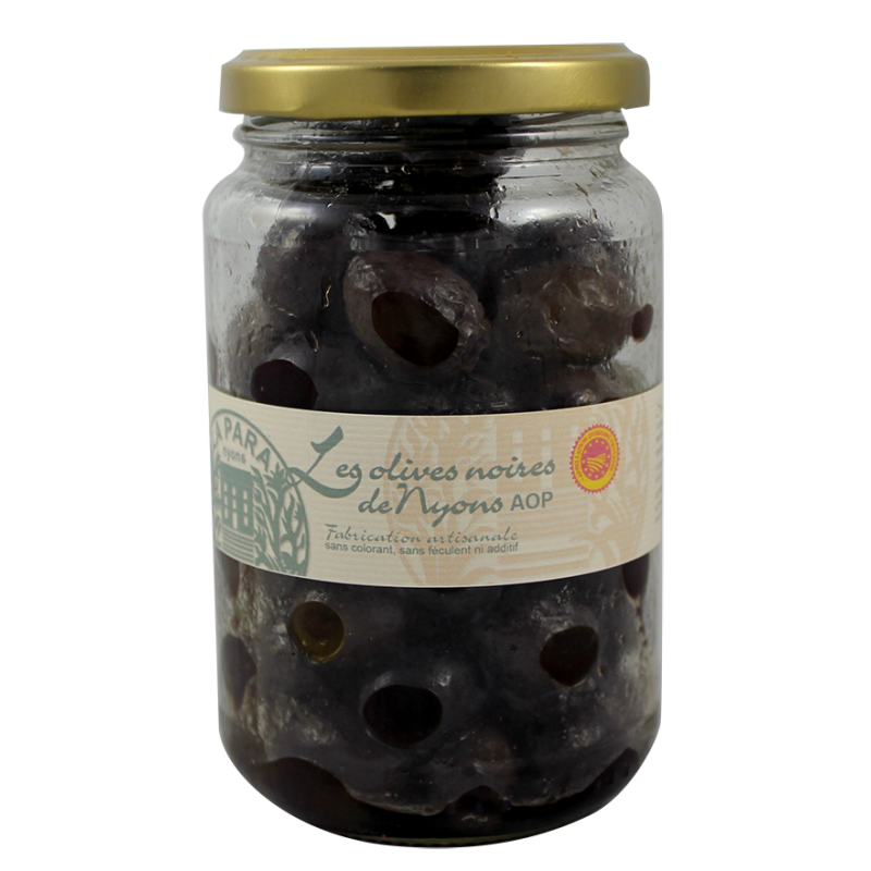 Olives Noires AOP de Nyons Bocal 500g Olives Noires AOP de Nyons Bocal 500g