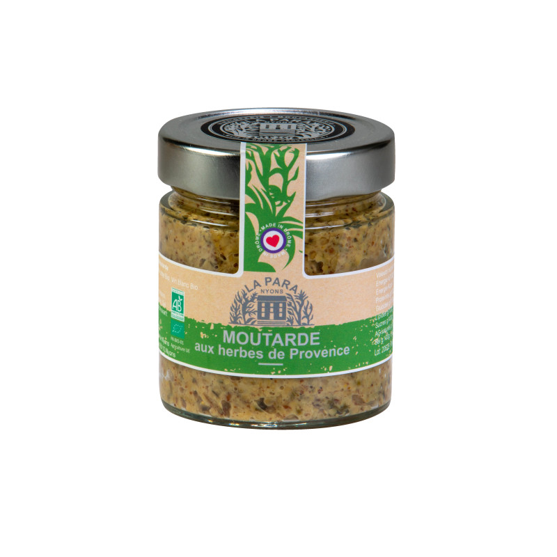 Moutarde Bio aux herbes de Provence 200 g