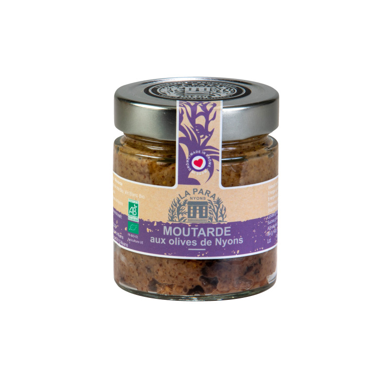 Moutarde Bio aux Olives AOP de Nyons 200 g