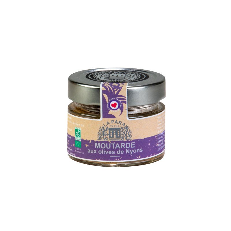 Moutarde Bio aux Olives AOP de Nyons 100 g