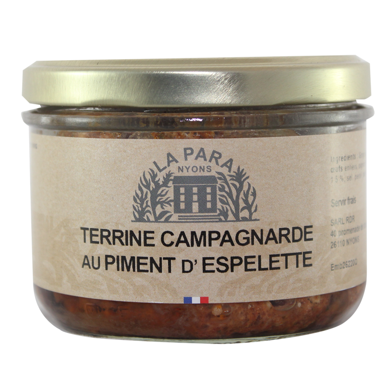 Terrine Campagnarde au Piment d'Espelette 180 g