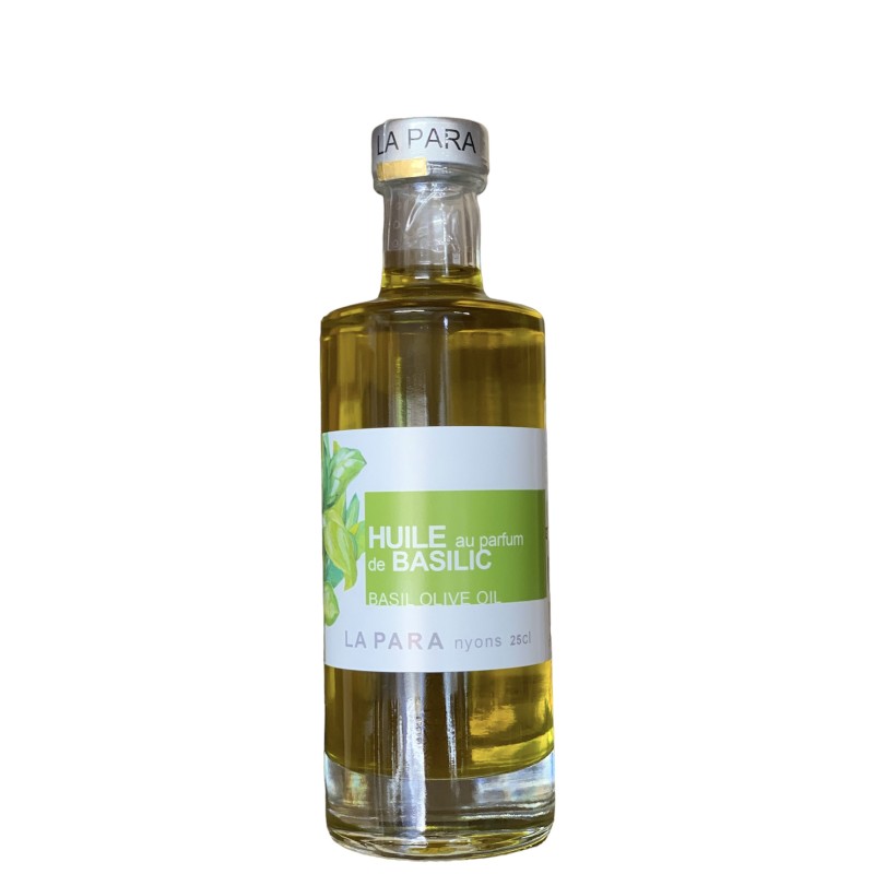 Huile d'Olive au Parfum de Basilic 25 cl